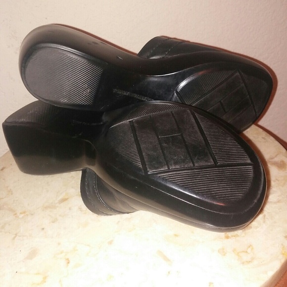 Tommy Hilfiger Black leather mules - Picture 4 of 4